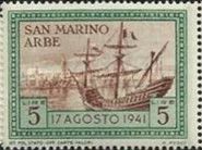 Galleon in Arbe Harbour