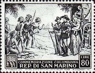 Red Indians and American settlers