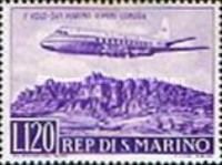First flight - San Marino- Rimini- London