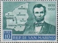 Abraham Lincoln and map of San Marino