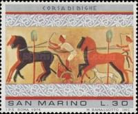 Chariot race, from Tomb on the Hill, Chiusi