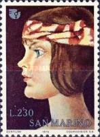 Profile of a girl, painting by Franco Gentilini