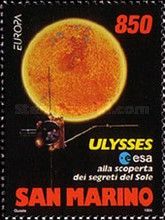 Ulysses probe and sun