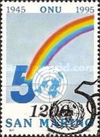 UN Emblem and Rainbow
