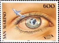 Eye and airplane