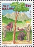 San Marino and the bear