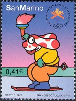 Pimpa skiing