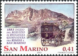 Diligence on march to Rimini