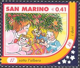 Children, toys and Christmas tree