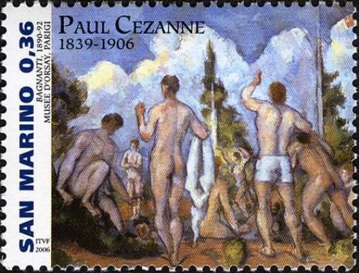 Bathing by Cezanne