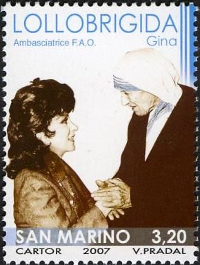 Lollobrigida and Mother Teresa