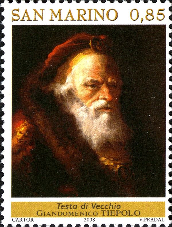 Old Man's Face - Tiepolo