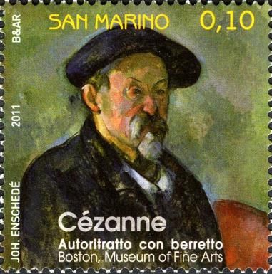 Self portrait by Cézanne