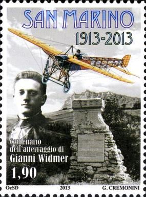 Centenary of the landing of John Widmer at San Marino