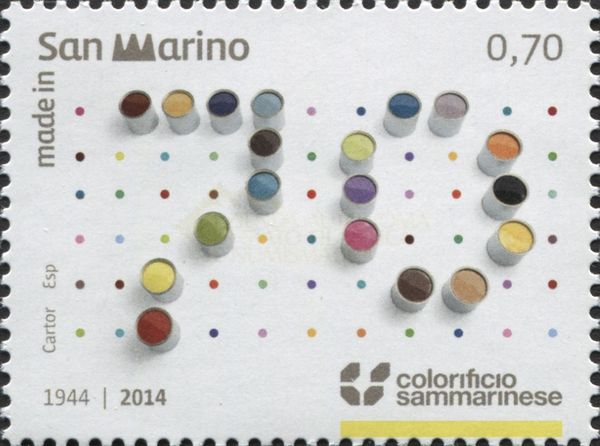 70th anniversary of the founding of San Marino colorificio