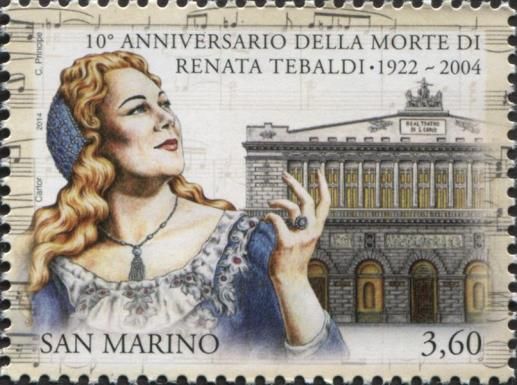Renata Tebaldi and San Carlo theater in Naples