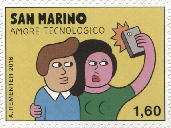 Couple taking selfie