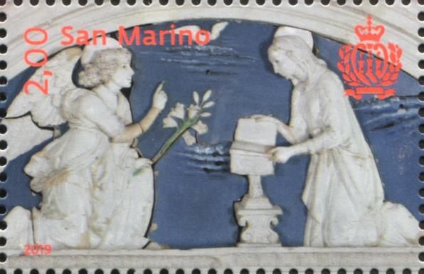 The archangel Gabriel bearing the announcement to the Virgin