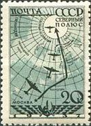 Route of North Pole Flight