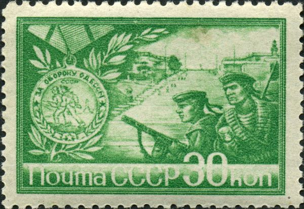 Defence of Odessa - Sailors and Medal