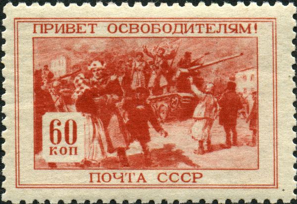 Meeting of Red Army Soldiers