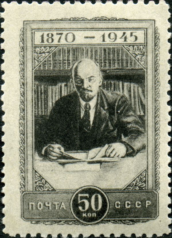 Lenin Working at His Desk