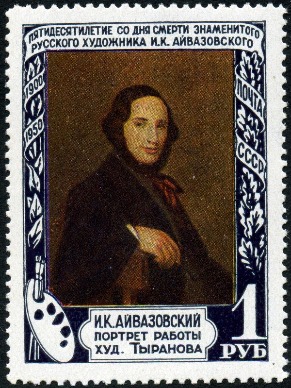 Portrait of Ivan Aivazovsky, Alexey Tyranov (1841)