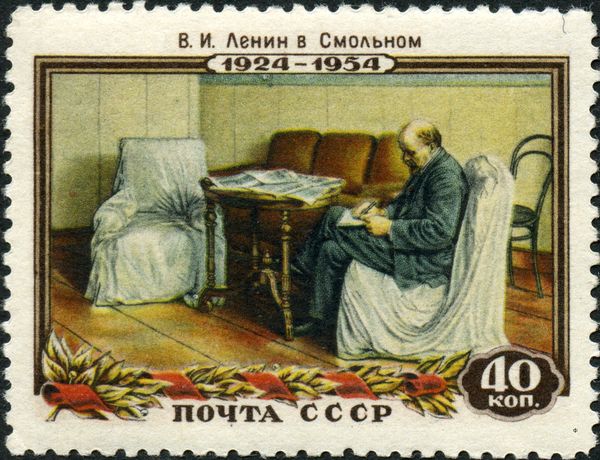 V.I. Lenin in Smolny, I. Brodsky (1930)