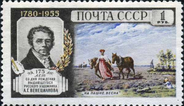 In the Ploughed Field. Spring; Alexey G. Venetsianov