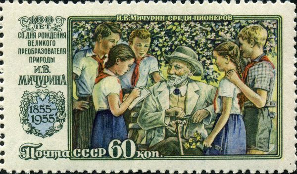 Ivan Michurin Among Young Naturalists