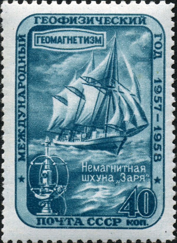 Geomagnetism - Non-magnetic Research Schooner "Zarya"