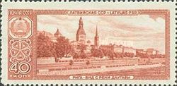 View from Dvina River - Riga, Latvian SSR