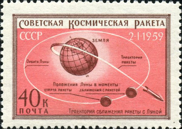 Launch of First Soviet Moon Rocket - Trajectory
