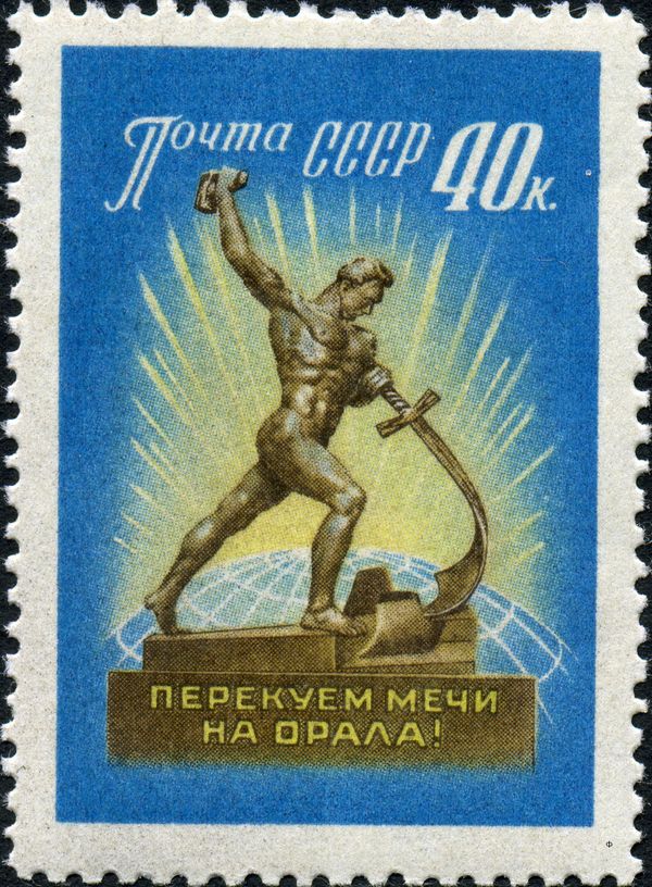 Swords into Plowshares Statue, UN, New York