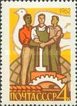 Workers, Globe, Peace Dove