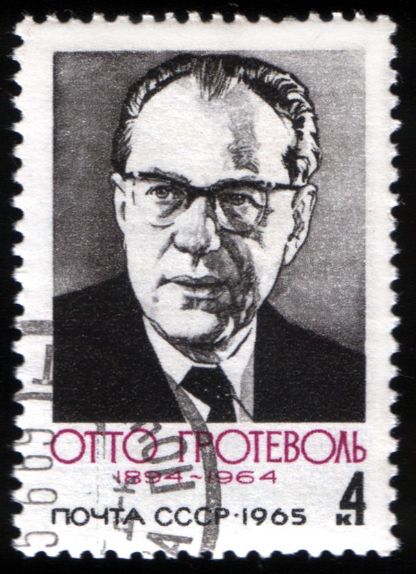 1st Death Anniversary of Otto Grotewohl (1894-1965)