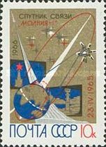 First Soviet Telecommunications Satellite "Molniya-1"