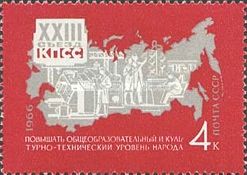 Map of USSR (Improve Education and Technology)