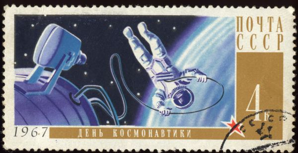 Cosmonautics Day, 1967 - Cosmonaut A.A. Leonov in Space
