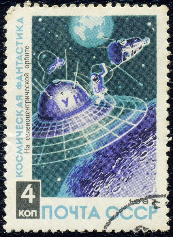 Space Walk in Lunar Orbit