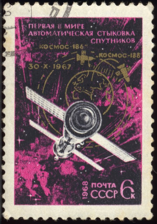 First Space Linking of Satellites - "Kosmos-186 and 188"