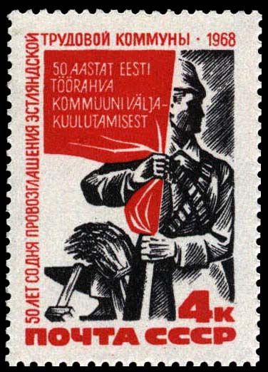 Worker with Banner