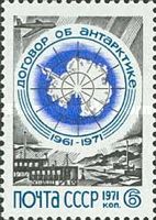 10th Anniversary of Antarctic Treaty