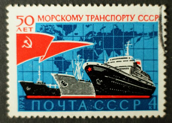 Passenger, Cargo and Tanker Ships against World Map