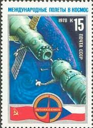 "Soyuz-28" Docking with "Salyut-6" Space Station