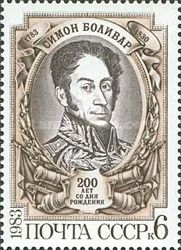 Birth Bicentenary of Simon Bolivar (1783-1830)