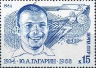 50th Birth Anniversary of Yuri A. Gagarin (1934-1968)