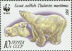 Polar Bear (Ursus maritimus) and Cubs