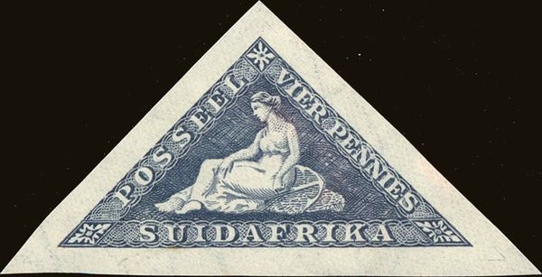 Hope sits (Triangular stamp)