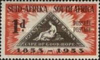 1d Cape Triangular Stamp